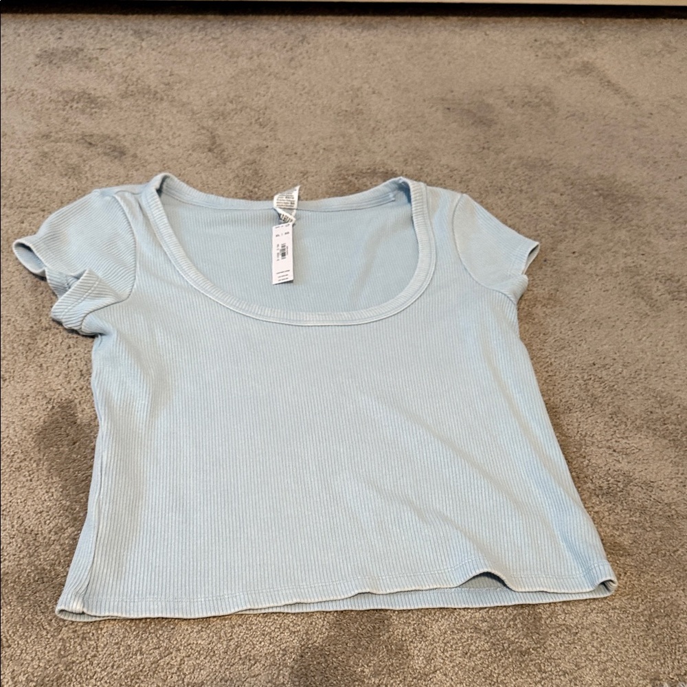 Victoria's Secret Light Blue Crop Top